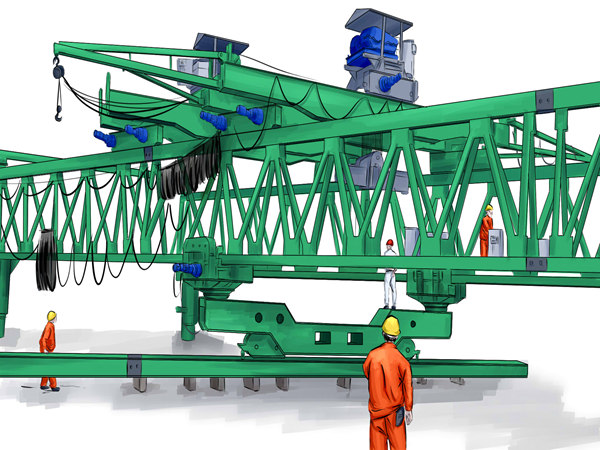 湖北荊州架橋機廠家出租雙懸臂架橋機