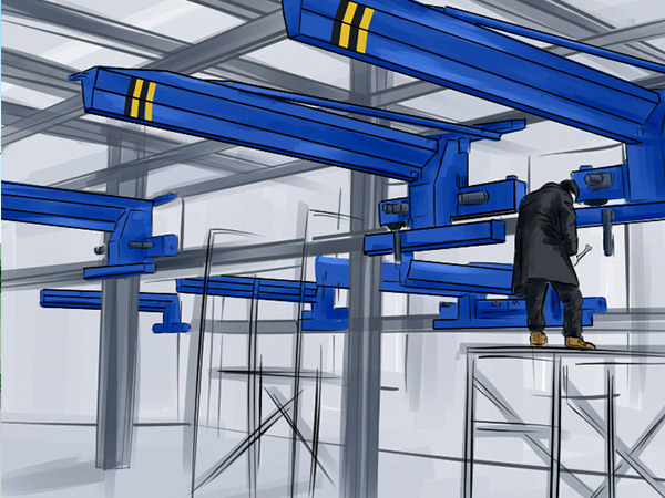 云南怒江龍門(mén)吊廠家 10t歐式起重機(jī)結(jié)構(gòu)緊湊