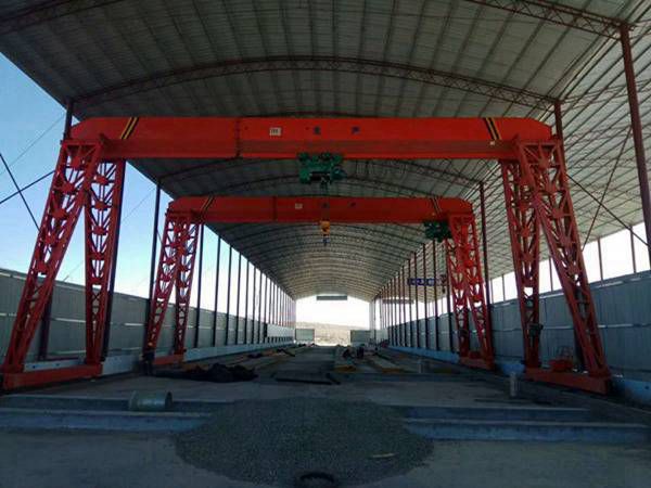 廣東湛江龍門吊廠家200T鋼筋棚龍門吊價格